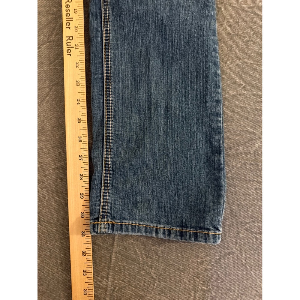 Ariat REAL Denim Women 26L Medium Wash Straight Leg Western Jeans Mid Rise Blue - Picture 10 of 11